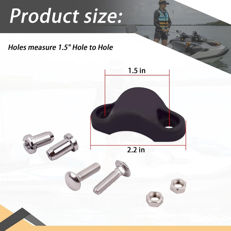 XTPTFABS Black Reel Seat Clamp/Rod Clamp Kit Compatible With most Reels up to 4/0 Size(TLD15, TLD20, TLD25, TLD30II (TWO SPEED)-W/Bolt&Nuts - Image 3